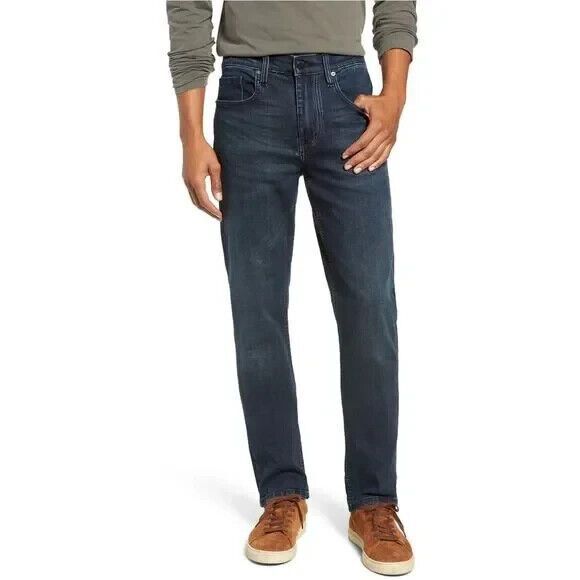 Blank NYC Jeans Mens 34 x 32 Stanton Straight Fit Medium Wash Blue Stretch - Picture 1 of 7